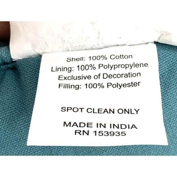 Egg Shaped Pillow Decorative Embellished Beaded Floral 16" NWT - Picture 8 of 8